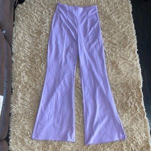 Very high waisted side zip pants